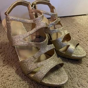 Sparkly Gold Naturalizer Heels